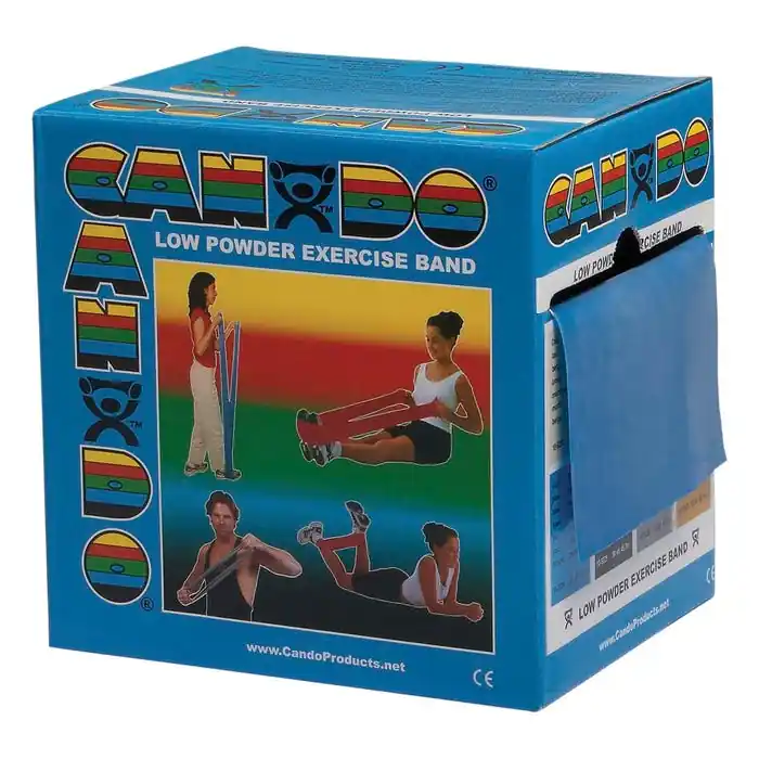 CanDo Exercise Band, Heavy Band, 50 Yards, Blue Hassle-Free Returns